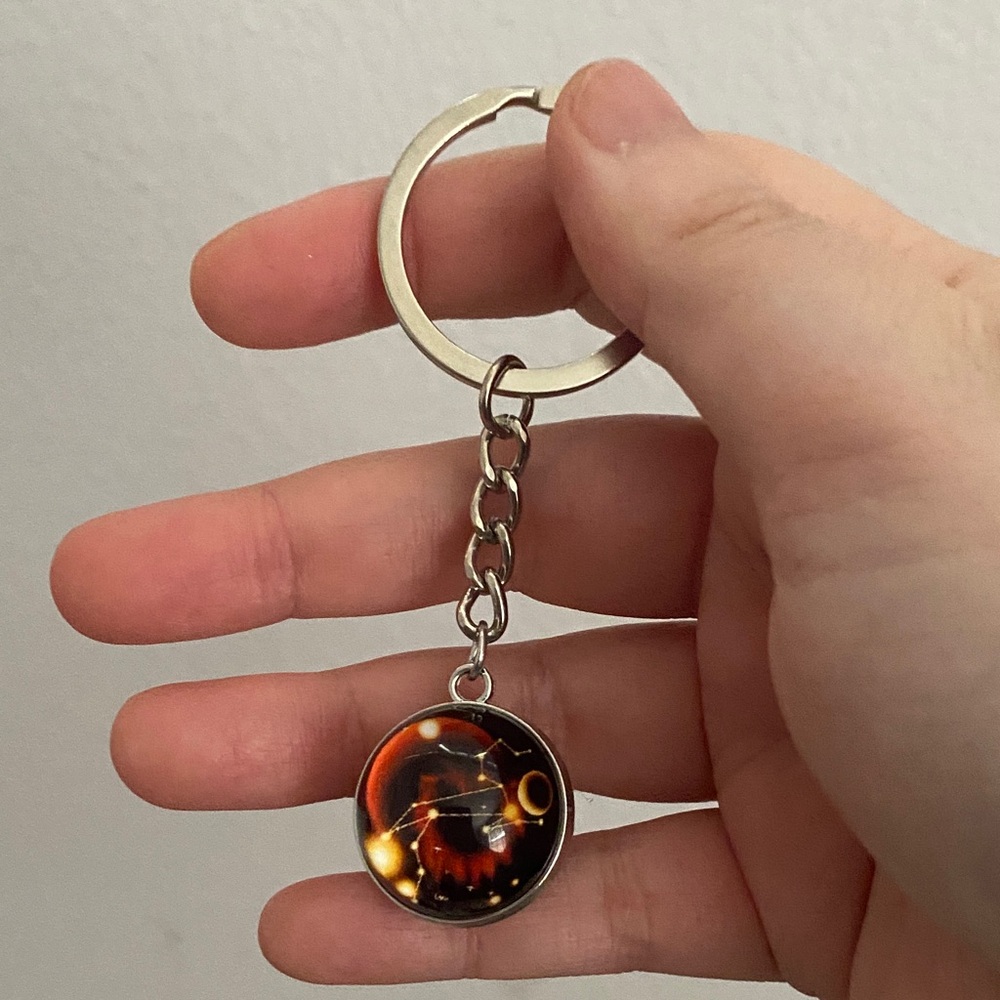 Stylish Keychain with Abstract Design